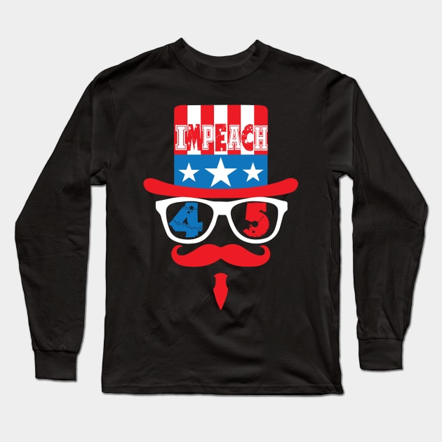 Impeach Trump - Anti-trump democrat Long Sleeve T-Shirt by alltheprints